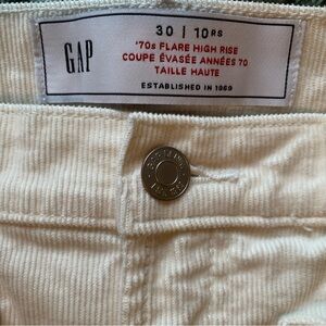 GAP 70’s corduroys. Cream coloured, size 30